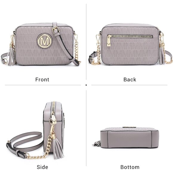 Lightweight PU Leather Crossbody Bag For Women with Zipper Pockets - Picture 7 of 7